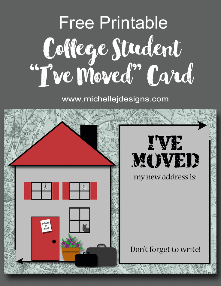 Back To School - www.michellejdesigns.com - I have designed an address change card and a back to school scrapbooking kit and they include free printables! Come over and get them downloaded