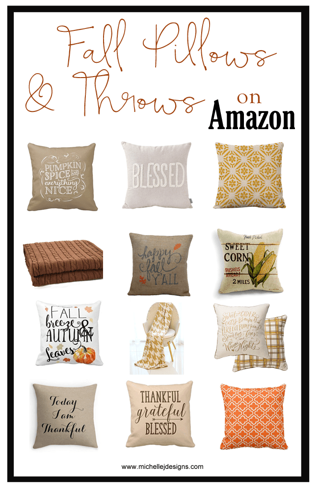 Fall Decor For Your Home - www.michellejdesigns.com - I have created a list of some of my favorite fall decor products that I have found on Amazon. Take a look!