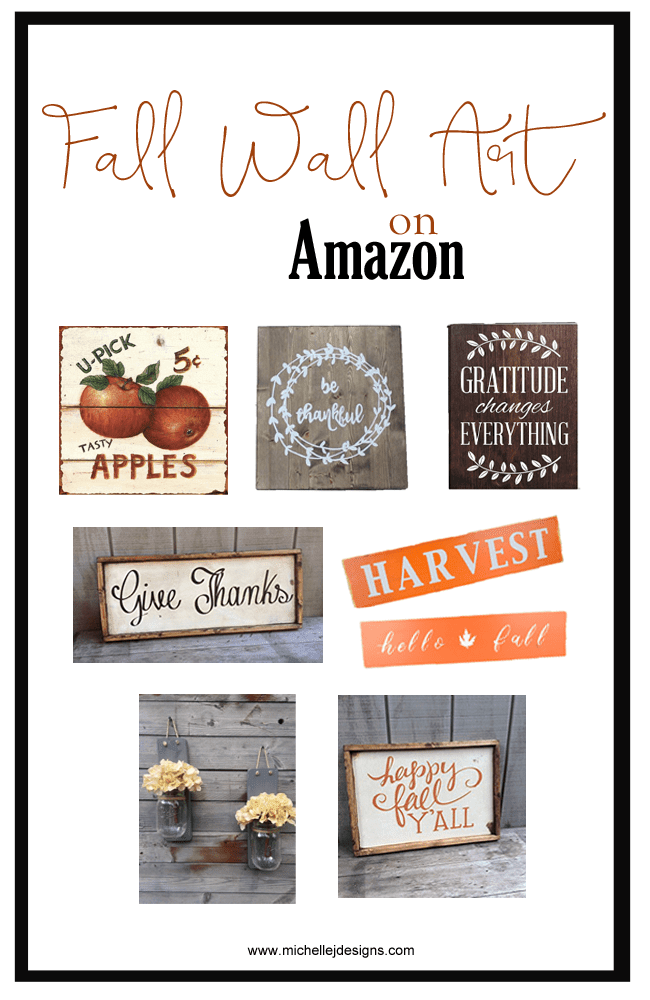 Fall Decor For Your Home - www.michellejdesigns.com - I have created a list of some of my favorite fall decor products that I have found on Amazon. Take a look!