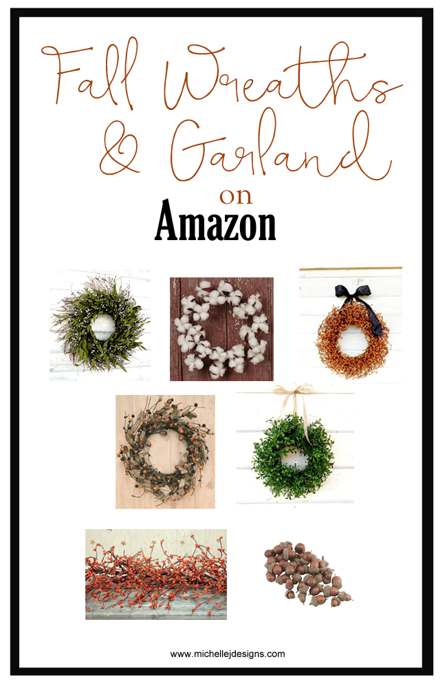 Fall Decor For Your Home - www.michellejdesigns.com - I have created a list of some of my favorite fall decor products that I have found on Amazon. Take a look!