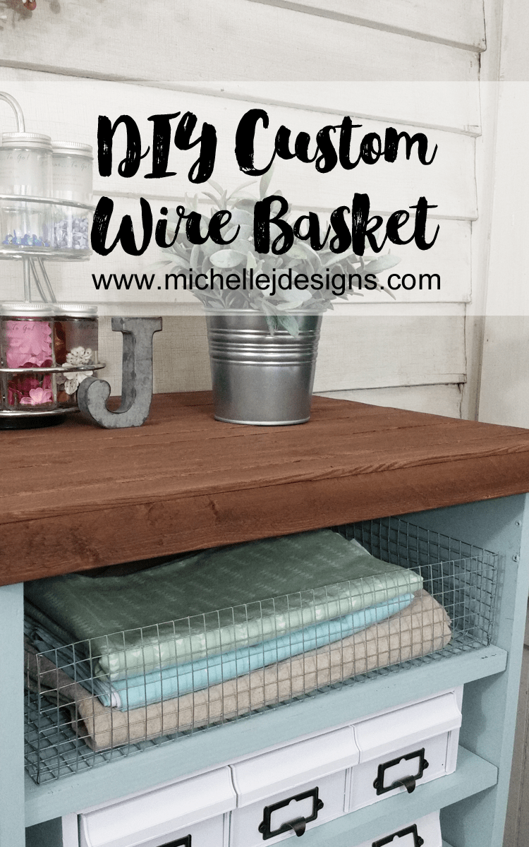 How To Create Your Own Wire Baskets - www.michellejdesigns.com - It seems I can never find the right sized wire basket for my space. This tutorial will teach you how to create your own