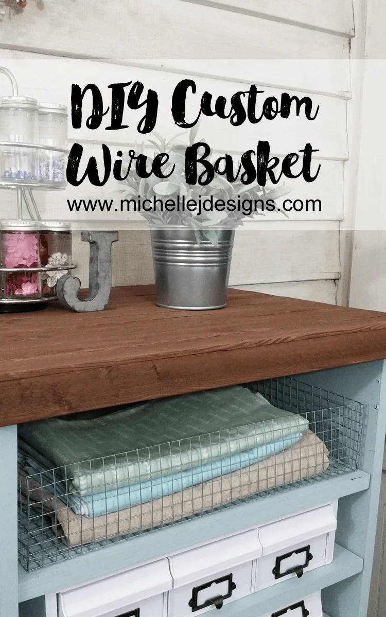 Rustic Wire Basket Organizer DIY