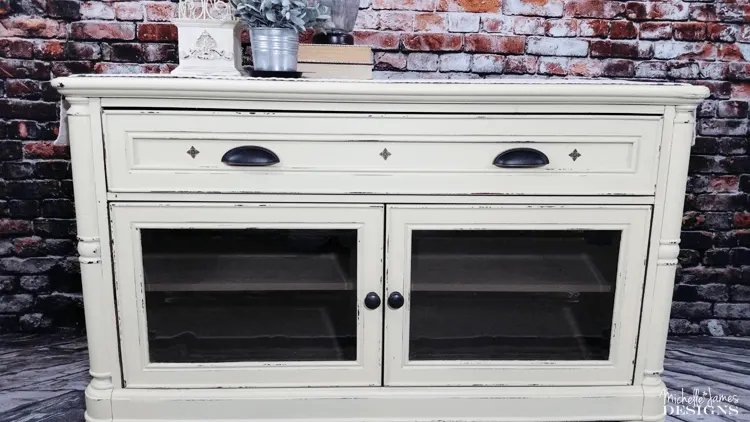 Old Fashioned Milk Paint Union Jack Nightstand - Our Crafty Mom