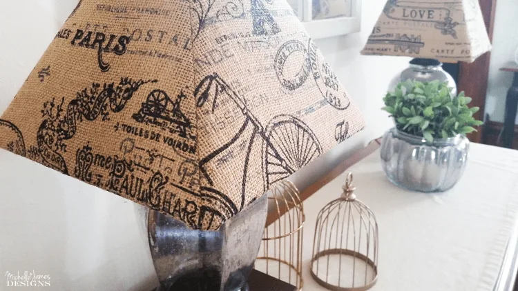 Make Old Lampshades New With Burlap