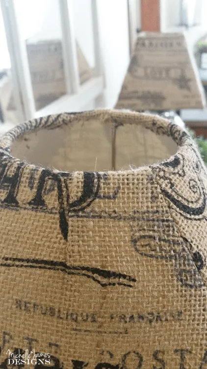 Make Old Lampshades New With Burlap