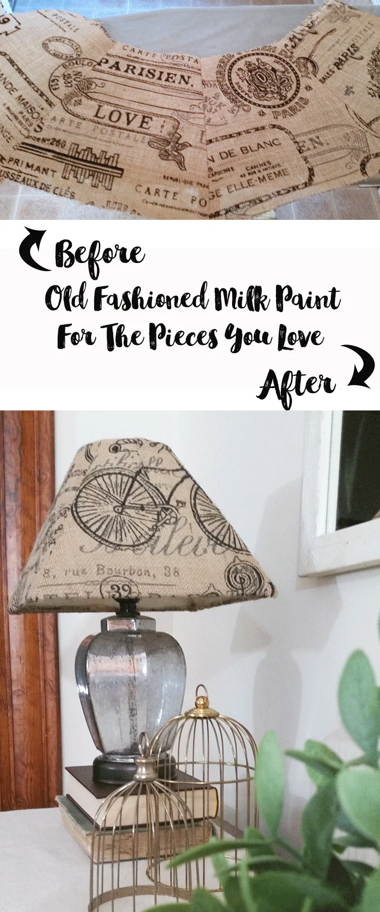 Make Old Lampshades New With Burlap