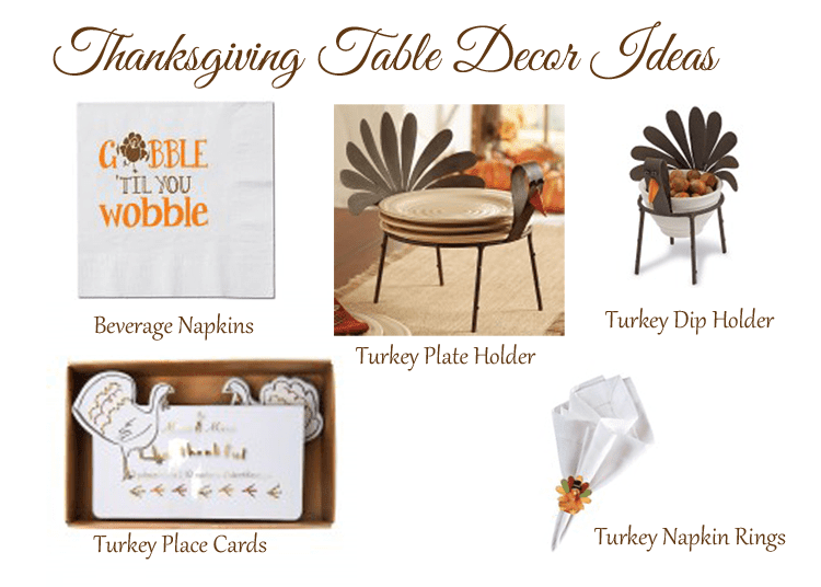 Thanksgiving-Table-Decor - www.michellejdesigns.com - Create a fun and festive table scape with these Thanksgiving Table Decor ideas