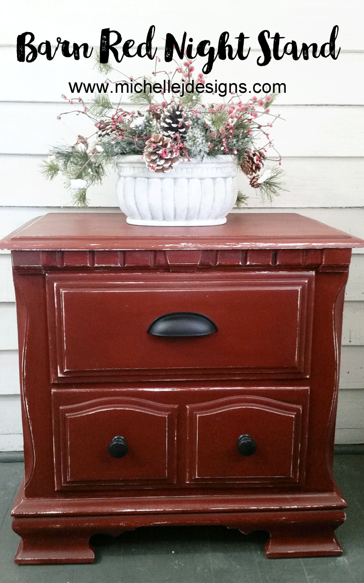 Mooove Over For A Smokin Hot Barn Red Night Stand Make Over