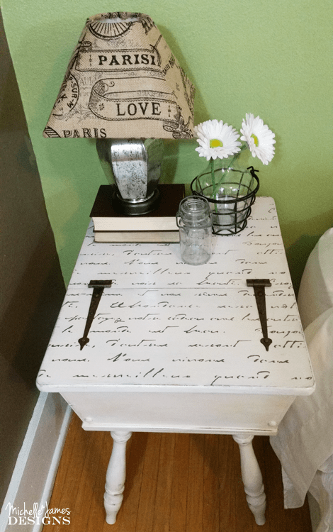 Make-Bedside-Tables-Beautiful-With-Vintage-Paint - www.michellejdesigns.com - These tables are beautiful once again with the help of paint from Vintage Market and Design.