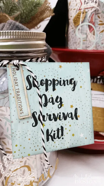 I created the perfect shopping day survival kit for my mom and my friend Kathy.