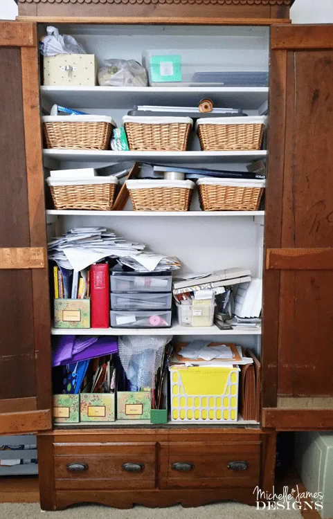 Take a look at how I am organizing craft supplies in my craft room. Now everything has a place and is easy to find when I need it.