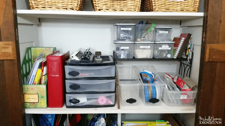 Take a look at how I am organizing craft supplies in my craft room. Now everything has a place and is easy to find when I need it.