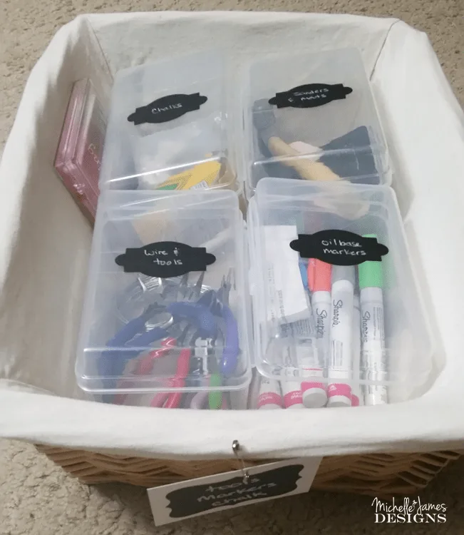 Take a look at how I am organizing craft supplies in my craft room. Now everything has a place and is easy to find when I need it.