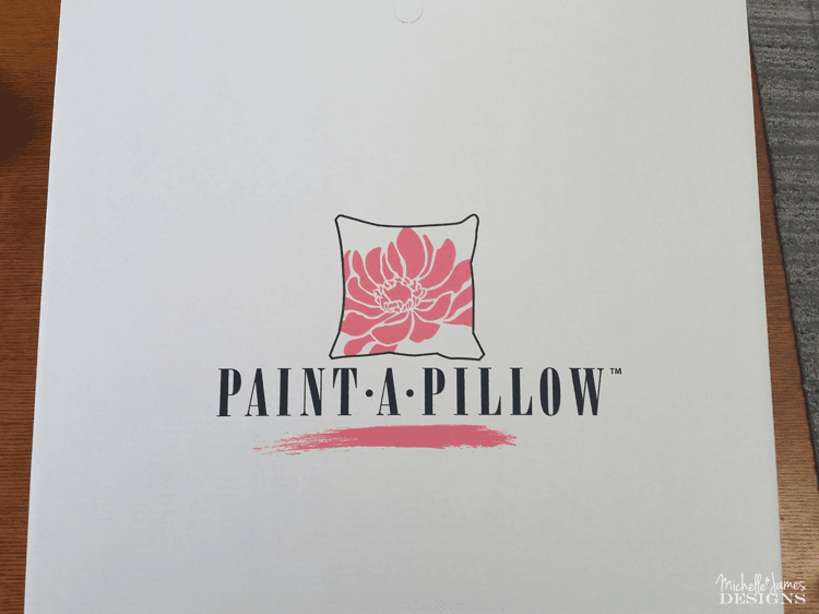 This throw pillow is a stencil kit complete with all the tools and ready to be painted
