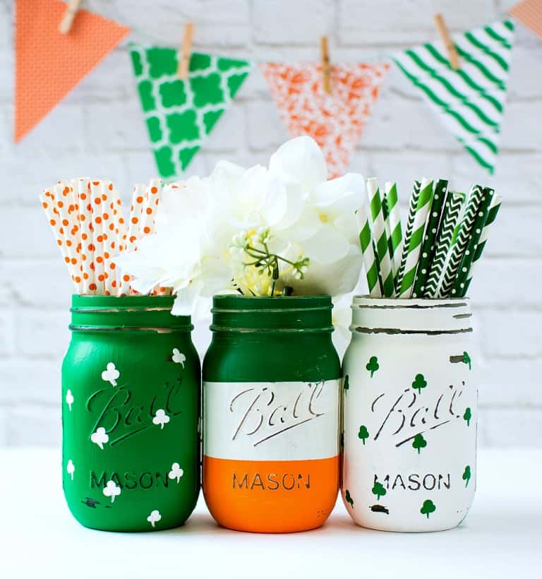 There are some amazing St. Patrick's Day projects out there. I am showing you some mason jar favorites that you would be proud to make and show off in your home.