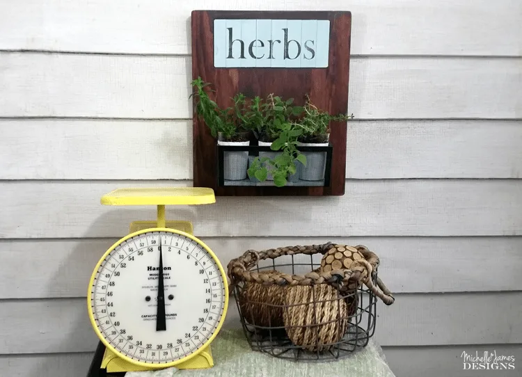 I have always wanted an herb garden. I am not sure it will grow in my light but I am going to try. This upcycled, small herb garden is perfect. www.michellejdesigns.com