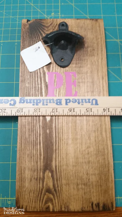 This bottle opener tutorial is really easy and will only take a day to complete! www.michellejdesigns.com