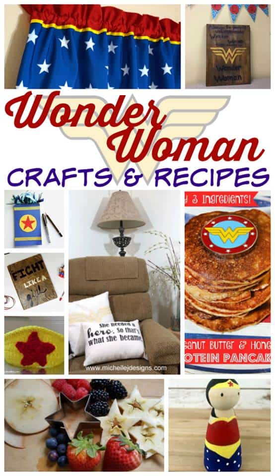 I love the Monday Movie Challenge. This month our Wonder Woman had me very challenged. I created Wonder Woman throw pillows with a bit of farmhouse charm. - www.michellejdesigns.com