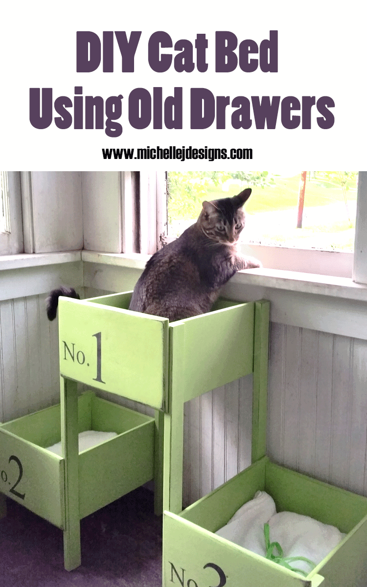 How To Make A Pretty DIY Cat Bed From Old Drawers