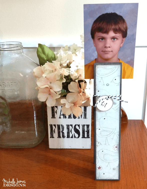 This giant clothespin is perfect for remembering forms and permission slips to holding photos. Get going on back to school fun right now! - www.michellejdesigns.com