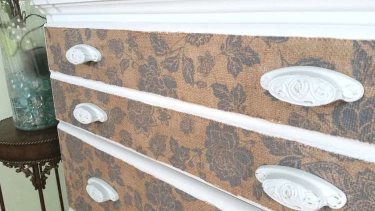 Mod Podge is one of the best products for easy DIY furniture updates. Check out my DIY Mod Podge dresser update to a boring brown dresser! - www.michellejdesigns.com