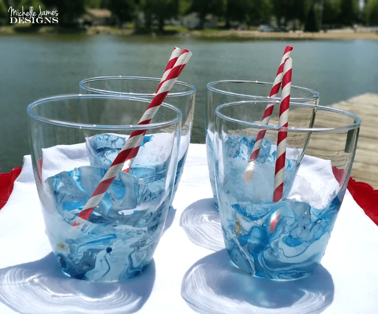 I love to try fun things and these nail polish swirl glasses were a lot of fun and so easy to make! - www.michellejdesigns.com