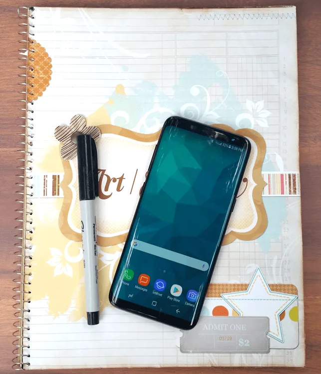 #ad I love my new Samsung Galaxy GS8 phone. It is perfect for staying organized and connected at all times and gets me through my busy life without losing my mind! #SamsungUnlocked - www.michelledesigns.com