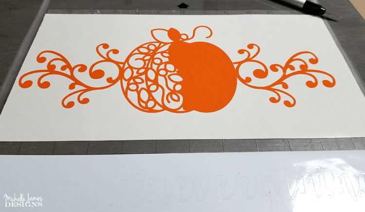 An easy way to create a fall wooden sign using the Silhouette Cameo and DecoArt! - www.michellejdesigns.com