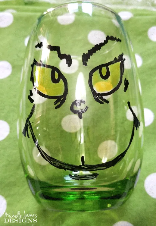 Create some fun Grinch glasses then use them for easy Grinch Gifts for neighbors, friends, or family!