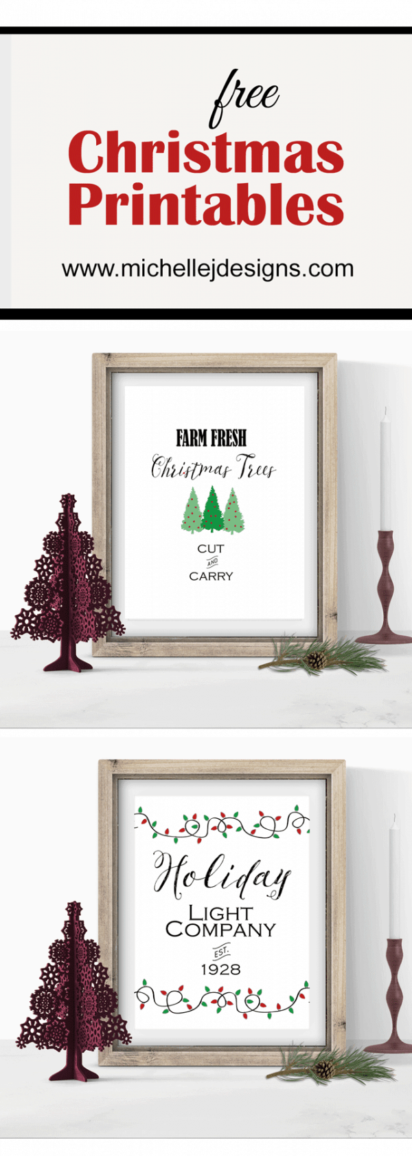 Free Christmas Printables For Your Holiday Home Decor