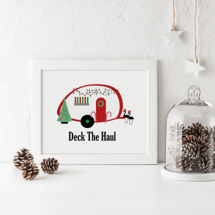 I created one of these Merry Christmas Printables for my camping friend. The other is for the rest of us! - www.michellejdesigns.com