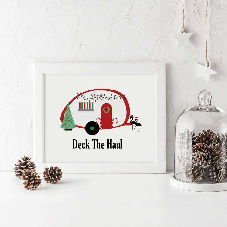 I created one of these Merry Christmas Printables for my camping friend. The other is for the rest of us! - www.michellejdesigns.com