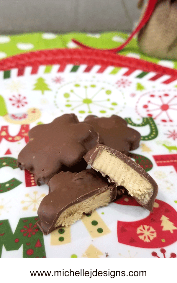 Chocolate Peanut Butter Cookies For Gifts and Santa