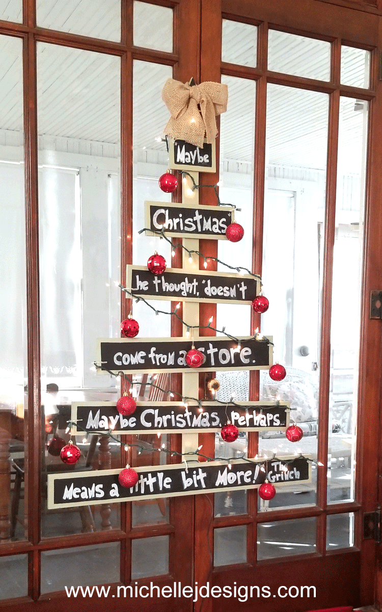We loved our traditional Christmas tree but trying to keep the cats out of it seemed to be a full time job. We made our own DIY Wood Christmas tree that is totally pet friendly and easy to set up each year. - www.michellejdesigns.com