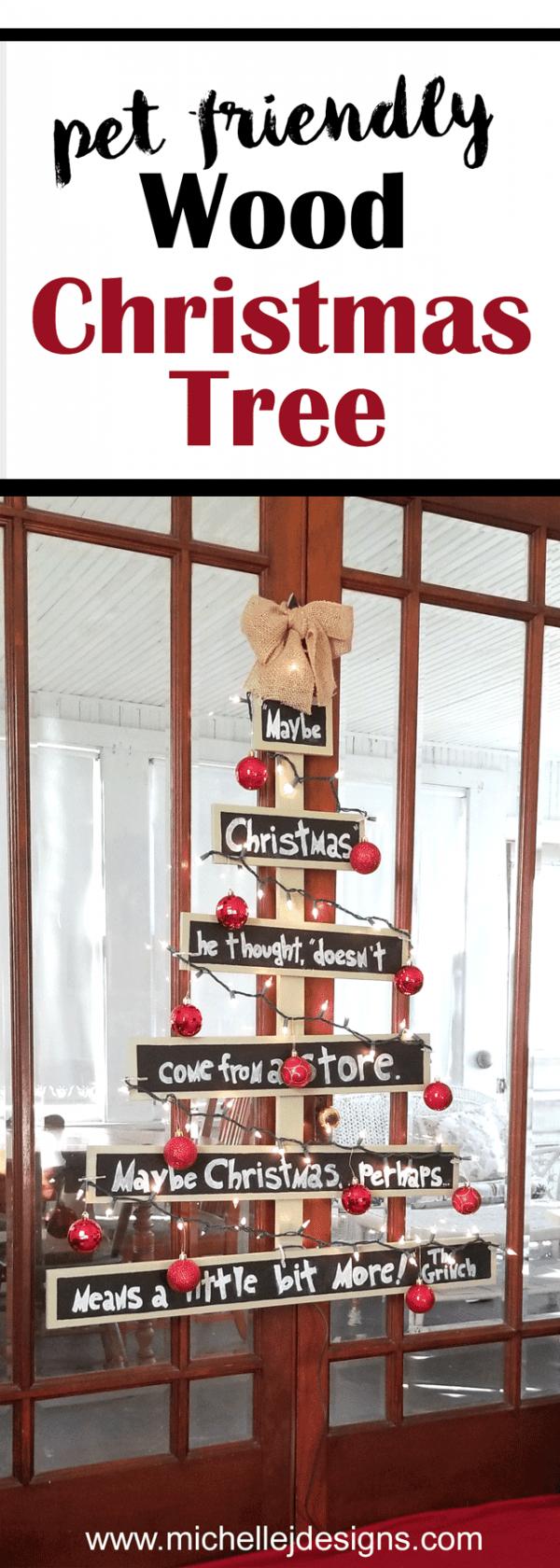 Our Pet Friendly DIY Wood Christmas Tree The Makeover