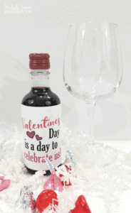 Free Printable Valentine's Day Mini Wine Bottle Labels