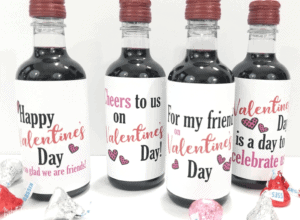 Free Printable Valentine's Day Mini Wine Bottle Labels
