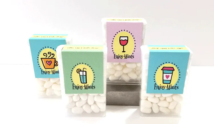 Printable Tic Tac Labels are fun gifts for parties or any occasion! Tic Tac Labels, Tic Tacs, Printables #printabletictaclabels #tictaclabels #digitaltictacstickers #labelsfortictacs - www.michellejdesigns.com