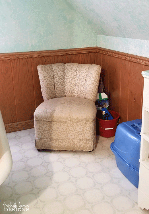 We transformed two end tables into a DIY farmhouse style cat litter box furniture to conceal a litter box. #NutrishForCats #NutrishPets #catfurniture #diy #farmhousestyle - www.michellejdesigns.com