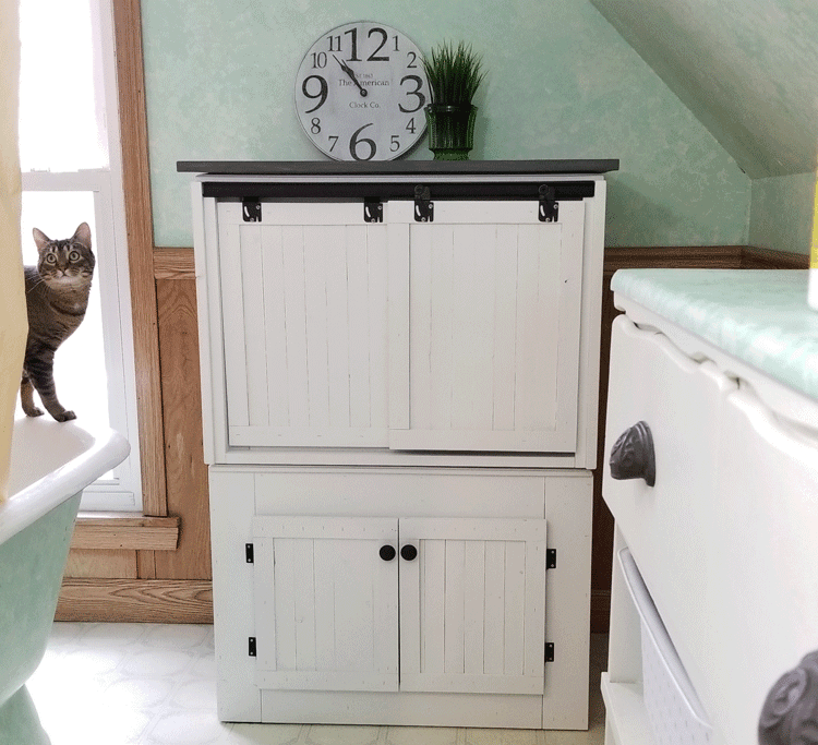 DIY Farmhouse Style Cat Litter Box Furniture For The Home