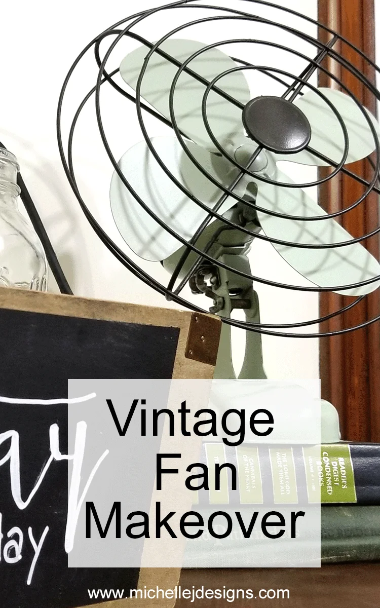 I love to bring old things back to life. This vintage style fan needed some TLC but with the help of some spray paint it now looks AMAZING! #vintagefan #upcyle #DIY - www.michellejdesigns.com