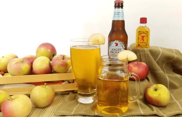 I love apple cider in the fall. The spices are great and they all blend together. This apple cinnamon hard cider recipes gives cider and alcohol twist! - www.michellejdesigns.com