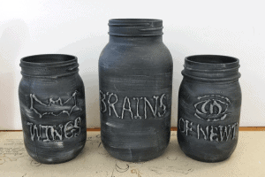 How To Create Painted Halloween Mason Jars - Michelle James Designs