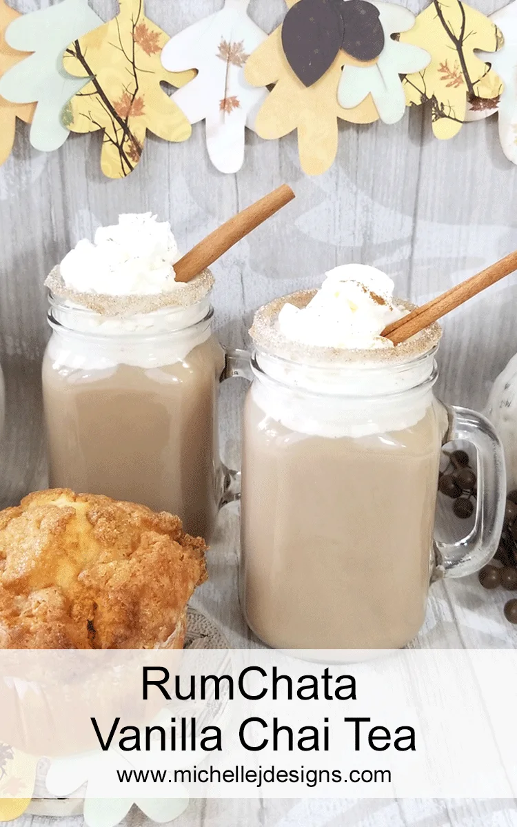 It is always fun experiment with new products and recipes. This easy RumChata Vanilla Chai Tea is the perfect warm drink for fall! - www.michellejdesigns.com #fallcocktails #falldrinks