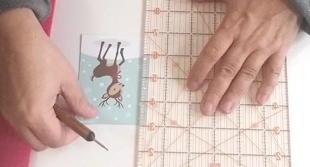 People love to receive handmade cards. In this post I am showing how to create an easy Christmas Reindeer card that opens to a fun surprise! www.michellejdesigns.com #michellejdesigns #handmadecards #echopark