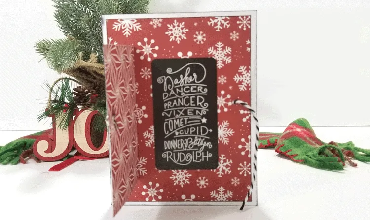 People love to receive handmade cards. In this post I am showing how to create an easy Christmas Reindeer card that opens to a fun surprise! www.michellejdesigns.com #michellejdesigns #handmadecards #echopark