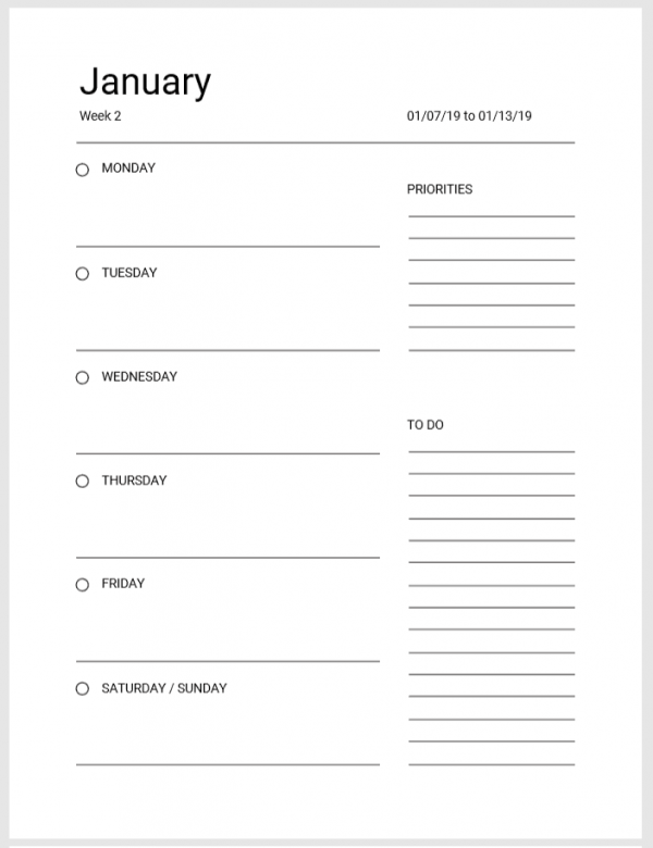 The Best Weekly Planner Notebooks Michelle James Designs