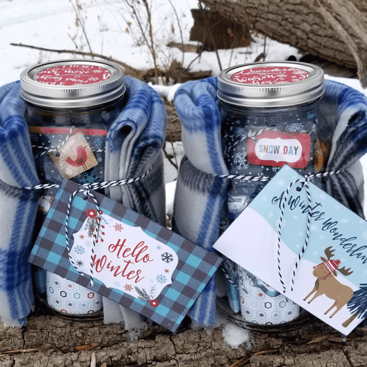 Mason Jar Winter Basic Survival Kit Michelle James Designs
