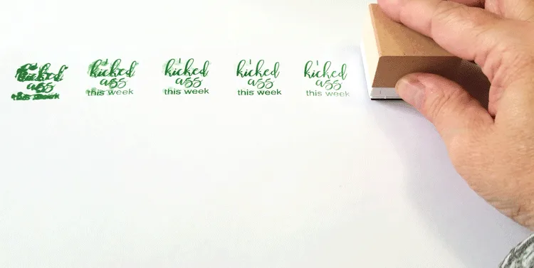 Create your own unique DIY rubber stamp using the Silhouette Mint machine! - #michellejdesigns #silhouettemint #diyrubberstamps