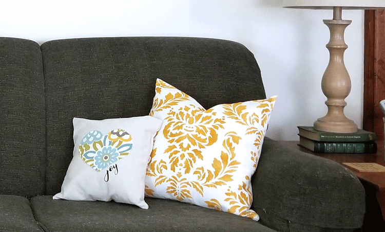 Creating holiday decor is a great idea but it can match your current decor. These Valentine's Day pillows are fun but also match my home. They are easy to make for any holiday! - www.michellejdesigns.com